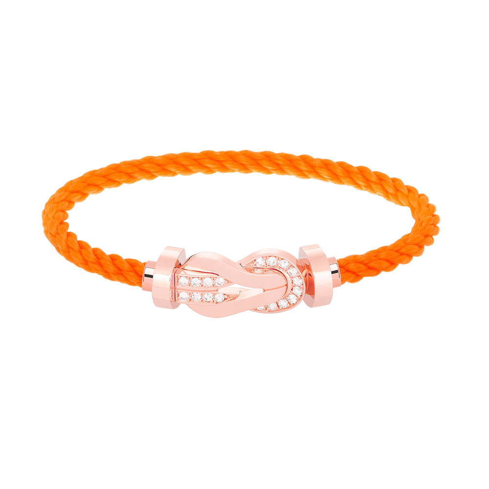 [Bloom]CHANCE LARGE 8 FIGURE BUCKLE HALF DIAMOND BRACELET ROSE GOLD