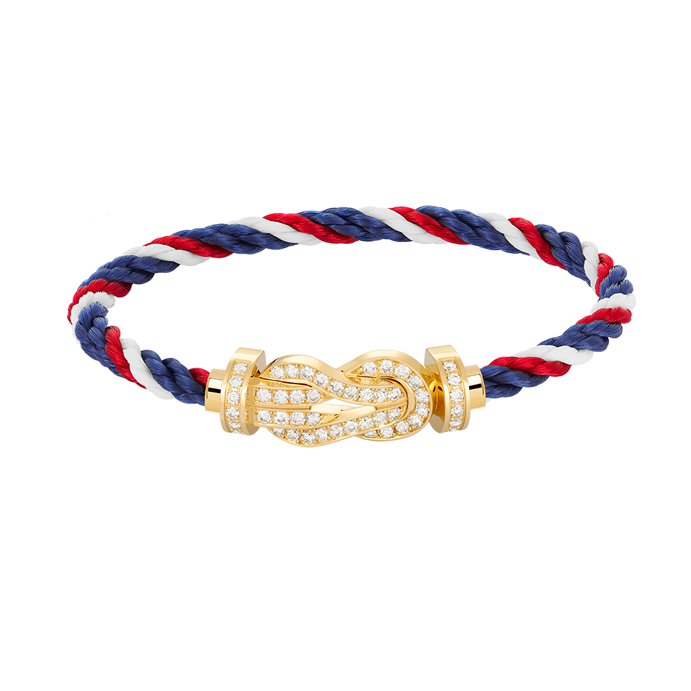 [Bloom]CHANCE LARGE 8 FIGURE BUCKLE FULLDIAMOND BRACELET GOLD