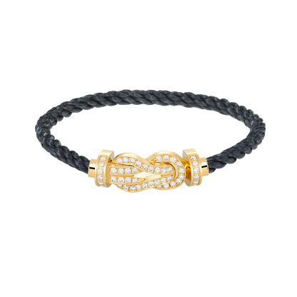 [Bloom]CHANCE LARGE 8 FIGURE BUCKLE FULLDIAMOND BRACELET GOLD