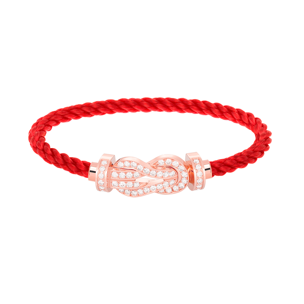 [Bloom]CHANCE LARGE 8 FIGURE BUCKLE FULL DIAMOND BRACELET ROSE GOLD