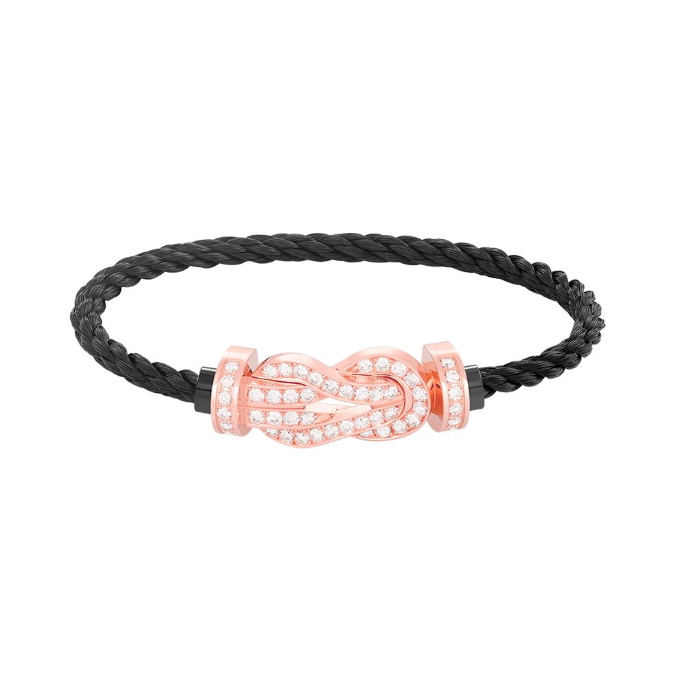 [Bloom]CHANCE LARGE 8 FIGURE BUCKLE FULL DIAMOND BRACELET ROSE GOLD