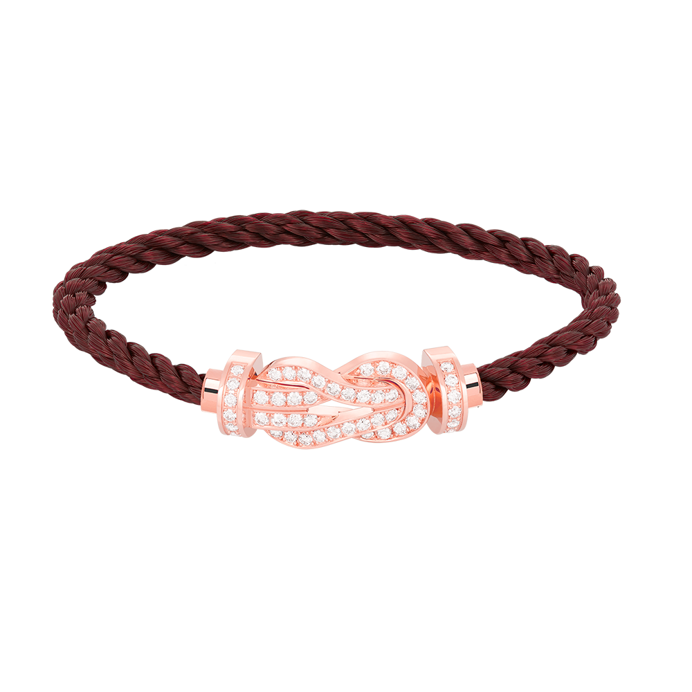 [Bloom]CHANCE LARGE 8 FIGURE BUCKLE FULL DIAMOND BRACELET ROSE GOLD