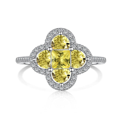 [Bloom]Luxurious Eternity Flower Shape Banquet Ring