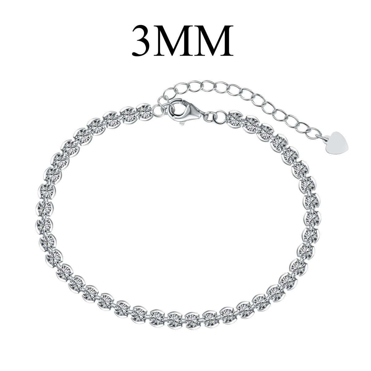 [Bloom]Ornate  Sparkling Round Cut Daily Bracelet