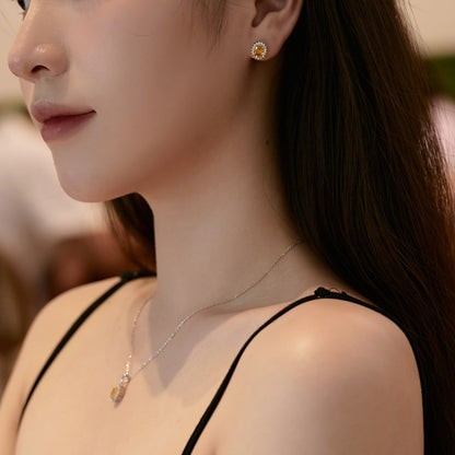 [Bloom]Delicate Radiant Oval Cut Daily Earrings