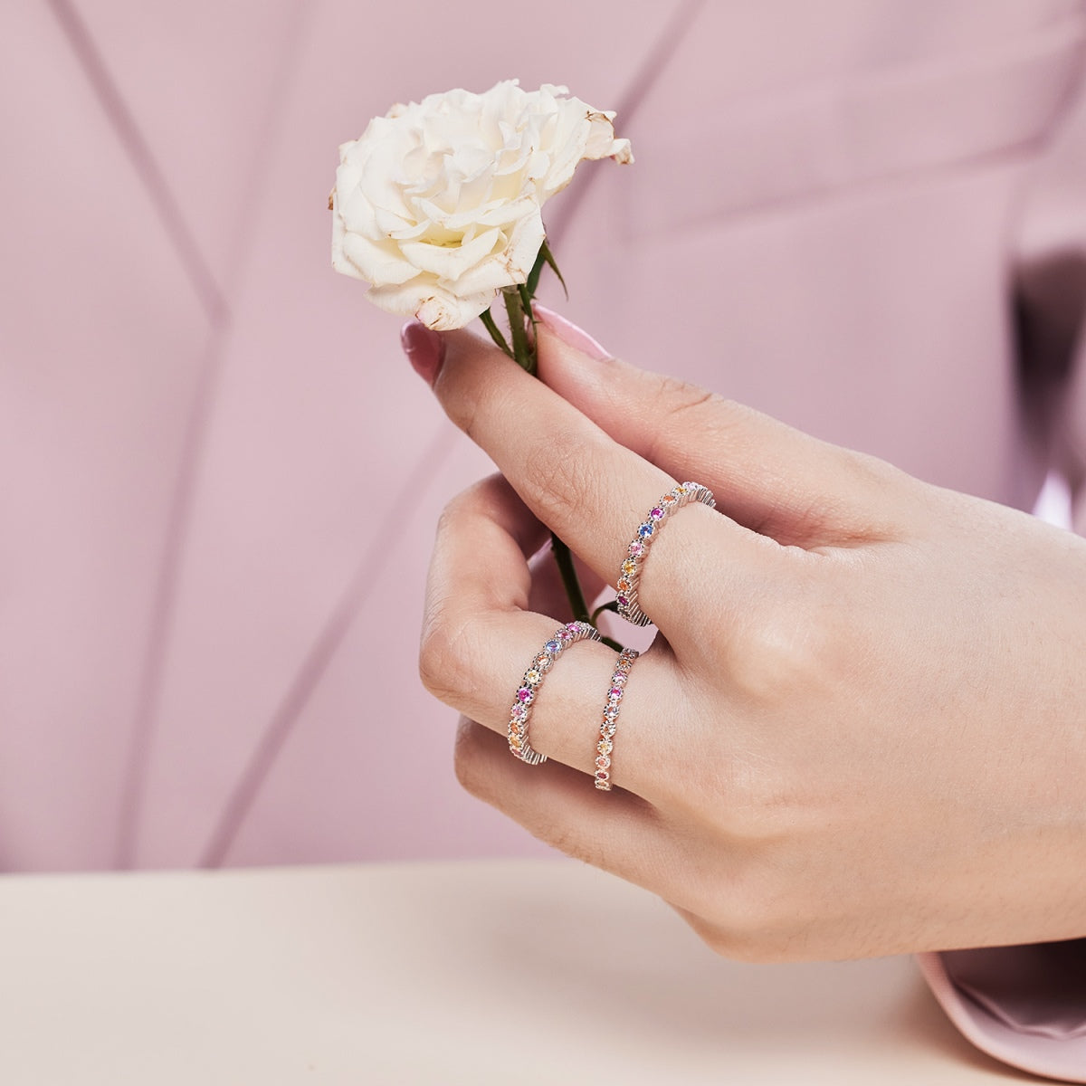 [Bloom]Elegant Energetic Round Cut Daily Ring