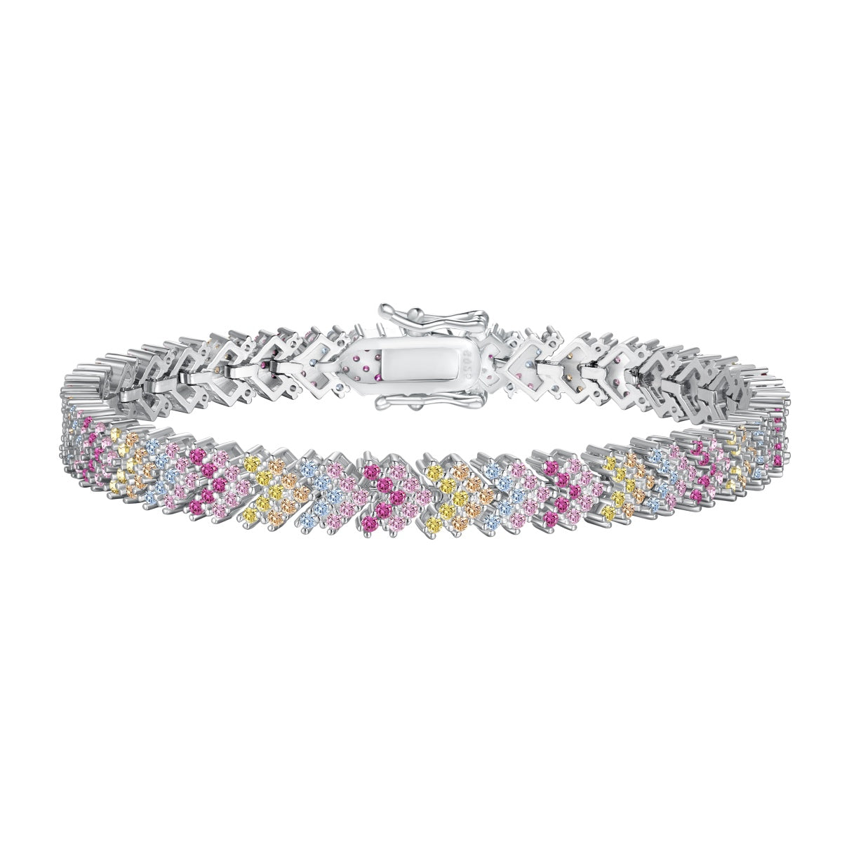 [Bloom]Ornate Sparkling Round Cut Party Bracelet