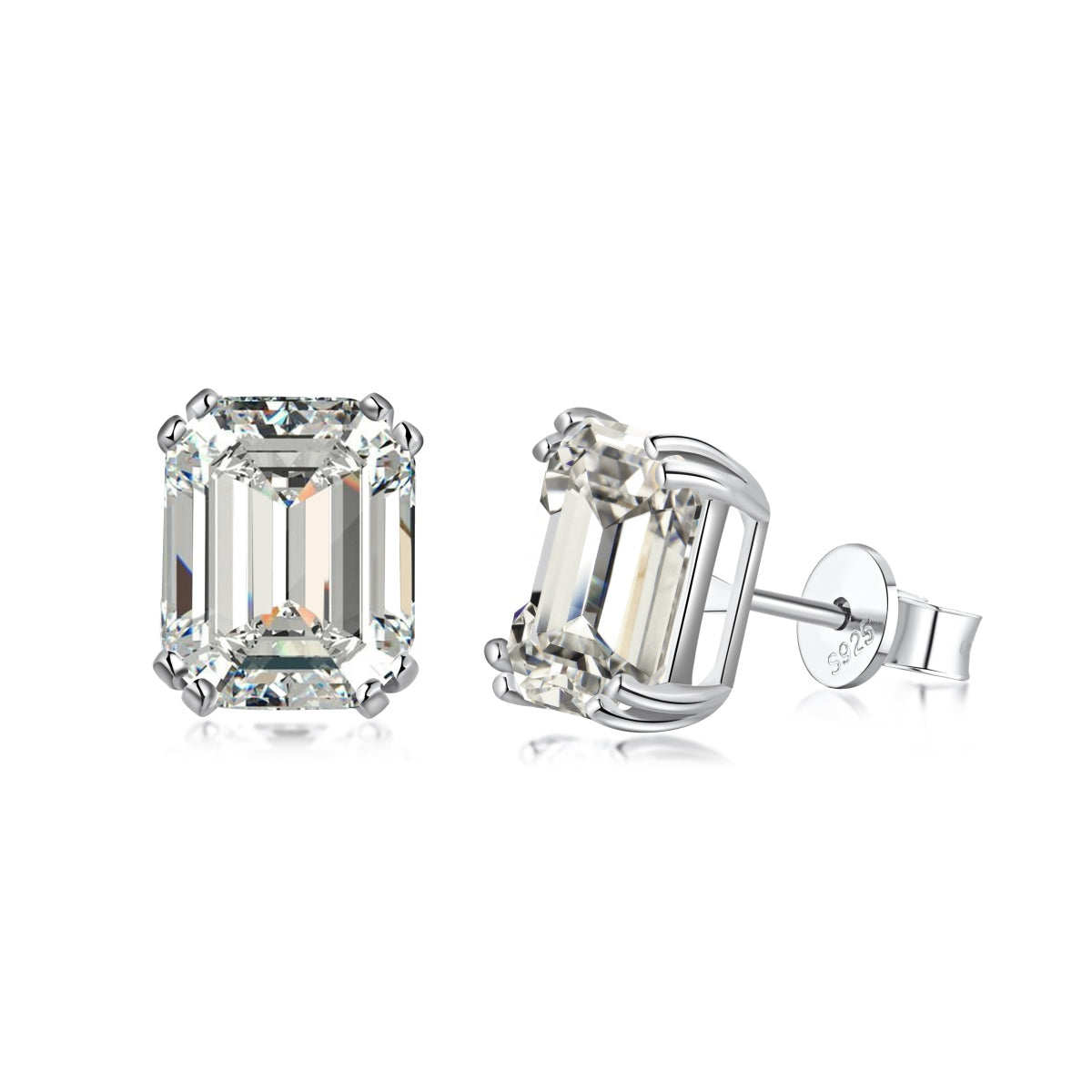 [Bloom]Dazzling Square Shape Earrings