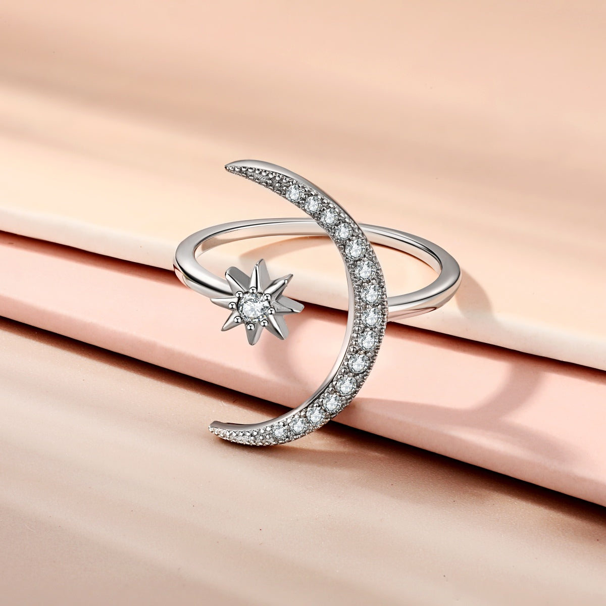 [Bloom]Eternity Moon & Star Ring