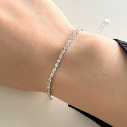 [Bloom]Elegant Emerald Cut Daily Bracelet