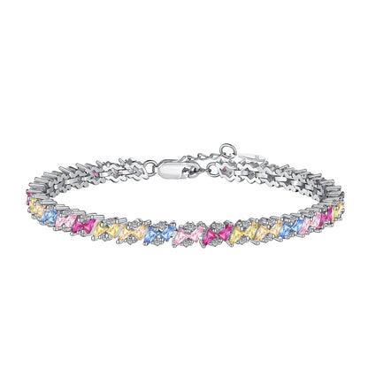 [Bloom]Ornate Sparkling Multi Cut Party Bracelet