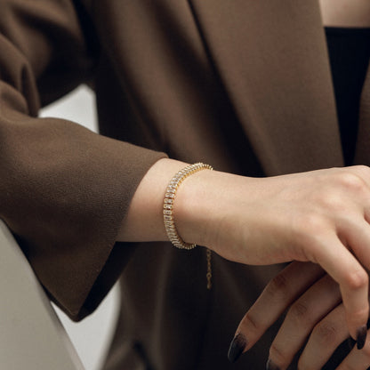 [Bloom]Exquisite Emerald Cut Daily Bracelet