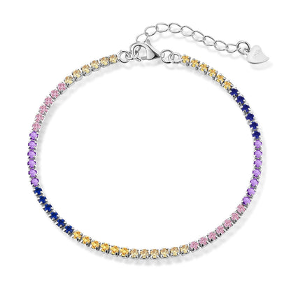 [Bloom]Radiant Shinning Princess Cut Tennis Bracelet