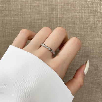 [Bloom]Elegant Resplendent Round Shape Party Ring