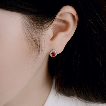 [Bloom]Luxurious Water Drop Shape Earrings