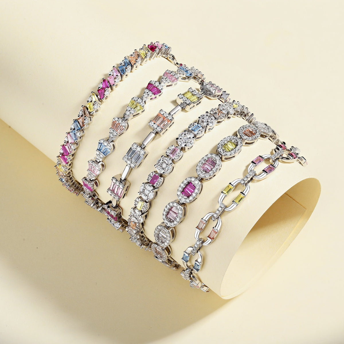 [Bloom]Dainty Charming Emerald Cut Daily Bracelet