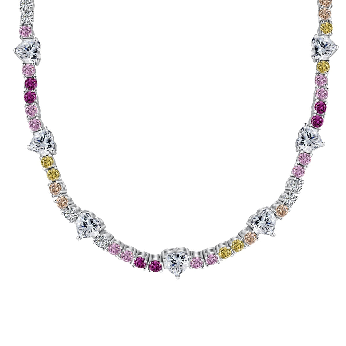 [Bloom]Delicate Colorful Rainbow Tennis Chain