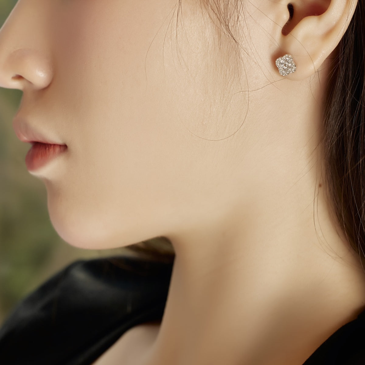 [Bloom]Four-Leaf Clover Flower Shaped Earrings