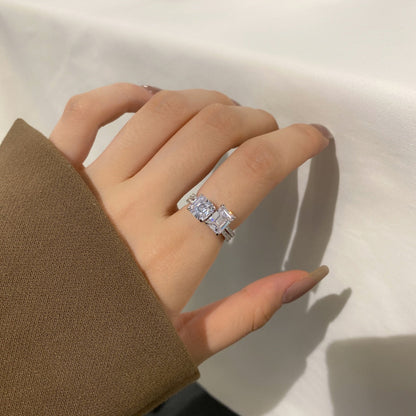 [Bloom]2.0 Carat Scintillating Ornate Radiant Cut Party Ring