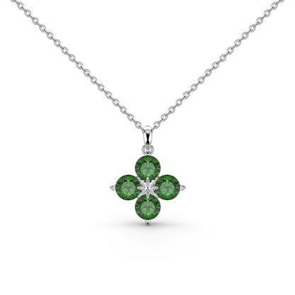 [Bloom]Four-Leaf Clover And Eight-Pointed Star Necklace