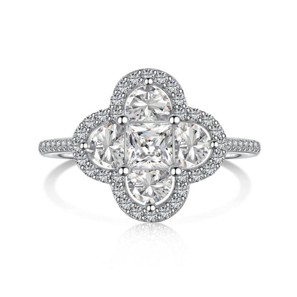 [Bloom]Luxurious Eternity Flower Shape Banquet Ring