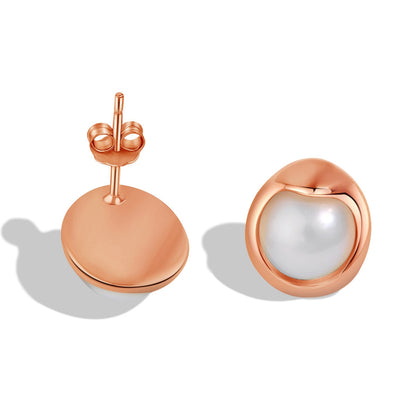 [Bloom]Dainty Bread Pearl Earrings