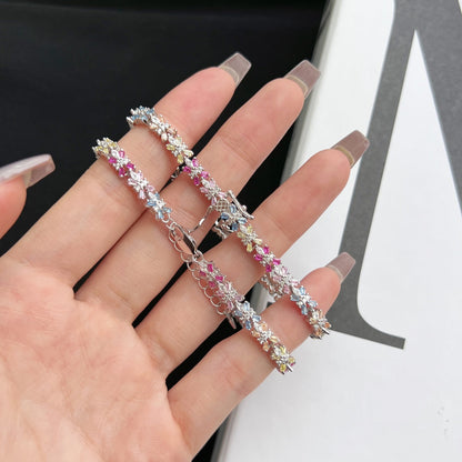 [Bloom]Radiant Colorful Emerald Cut Party Bracelet