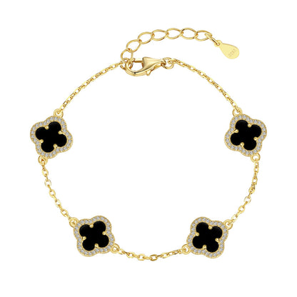 [Bloom]Four-Leaf Clover Exquisite Bracelet