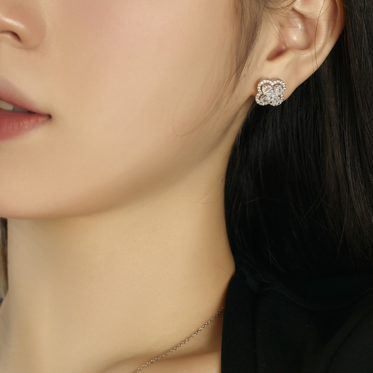 [Bloom]Lucky Four-Leaf Clover Exquisite Earrings