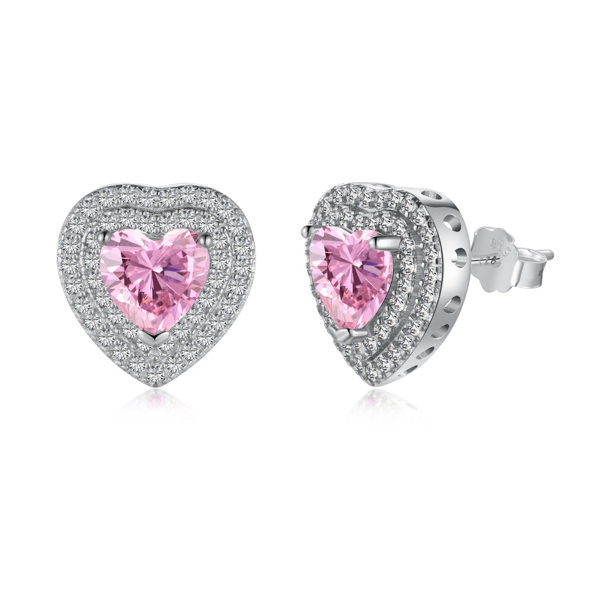 [Bloom]Dazzling Heart Shape Lover Earrings