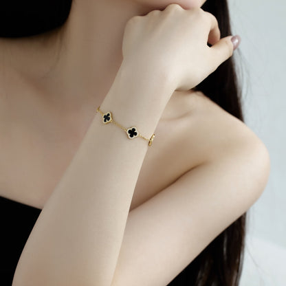 [Bloom]Four-Leaf Clover Exquisite Bracelet