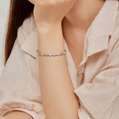 [Bloom]0.25 Carat Radiant Water Drop Shape Daily Bracelet