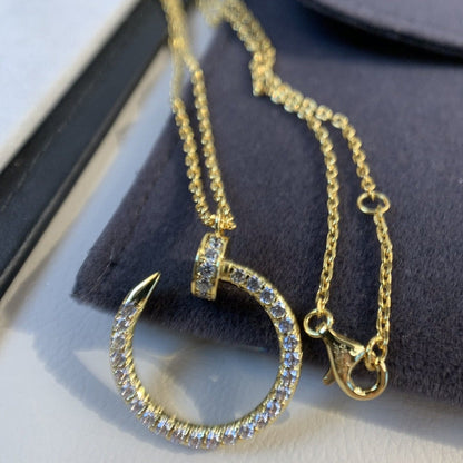 [Bloom]JUSTE NECKLACE GOLD DIAMONDS