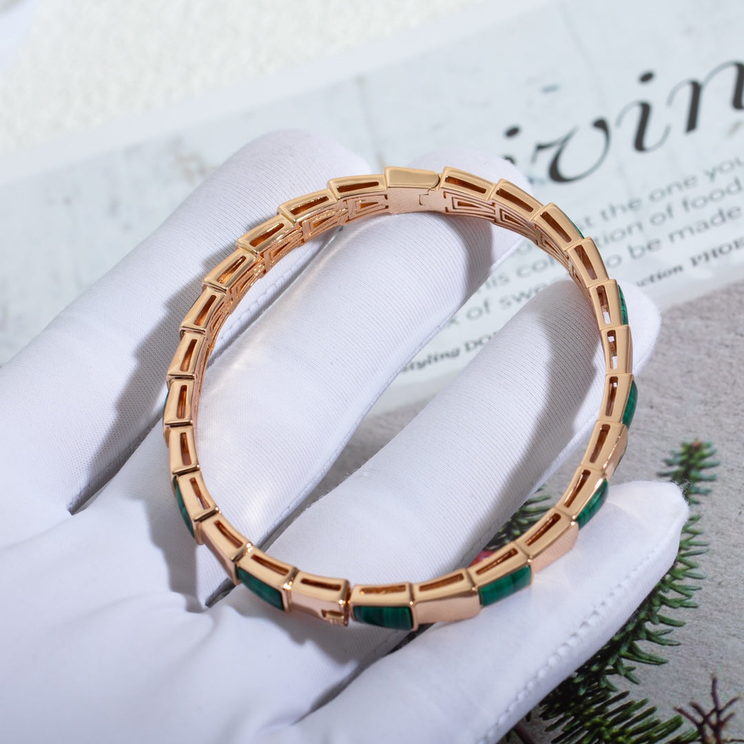 [Bloom]SERPENTI BRACELET PINK GOLD MALACHITE