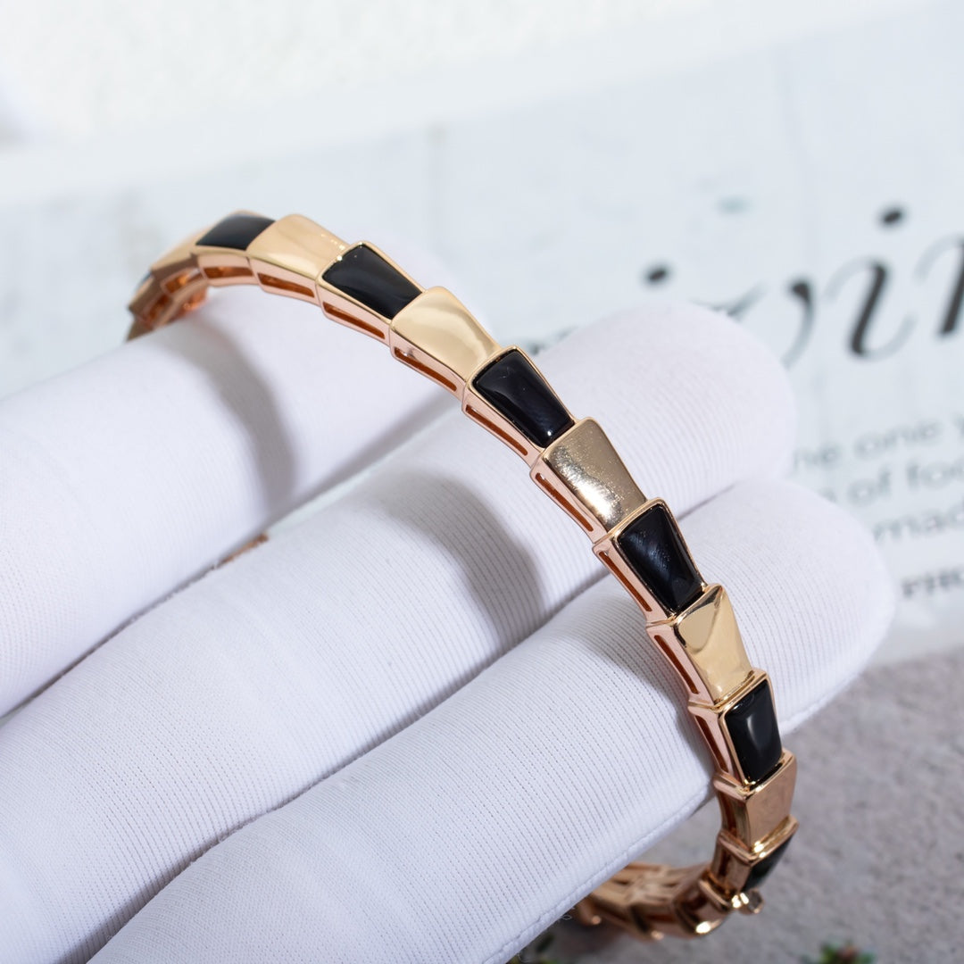 [Bloom]SERPENTI BRACELET PINK GOLD ONYX