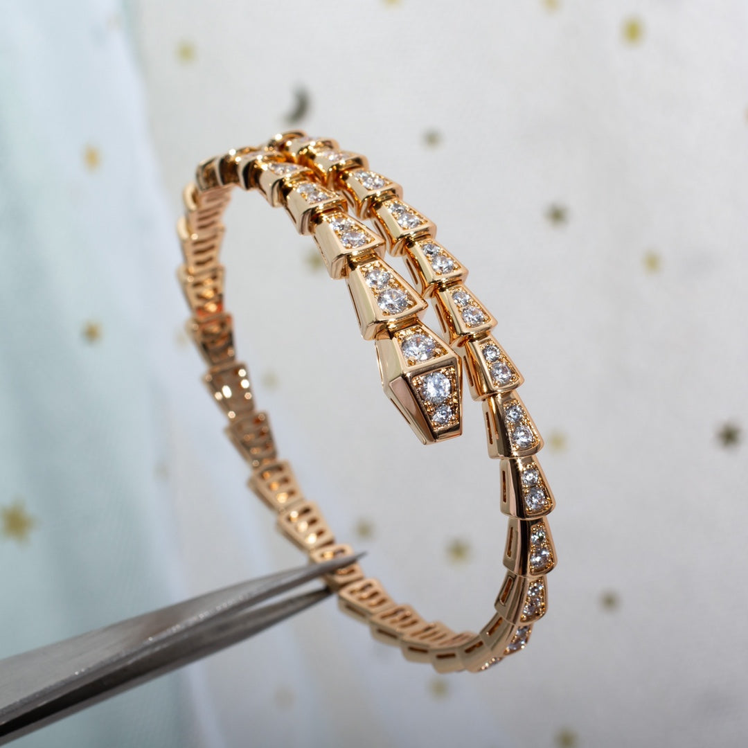 [Bloom]SERPENTI BRACELET 6.8MM PINK GOLD DIAMOND