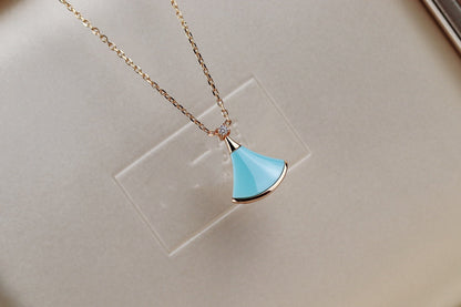 [Bloom]DREAM NECKLACE TURQUOISE PINK GOLD