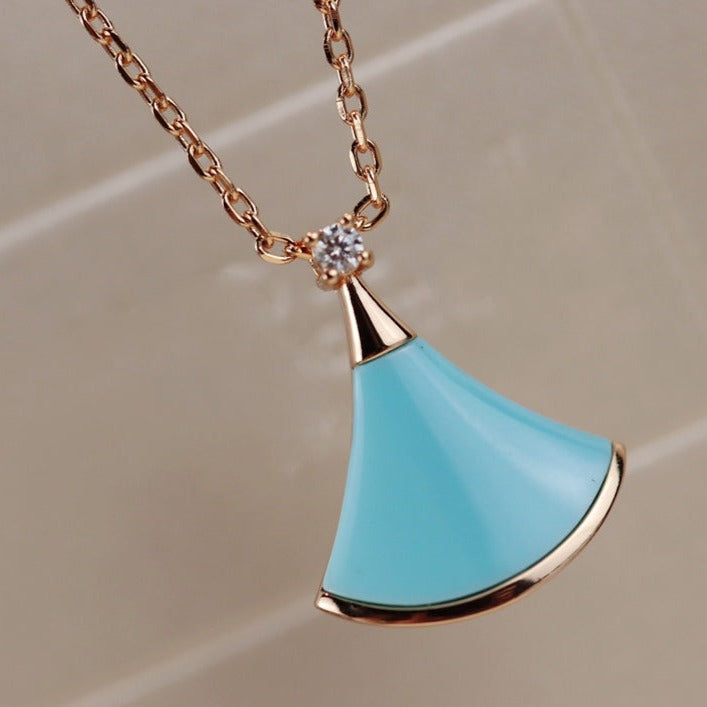 [Bloom]DREAM NECKLACE TURQUOISE PINK GOLD