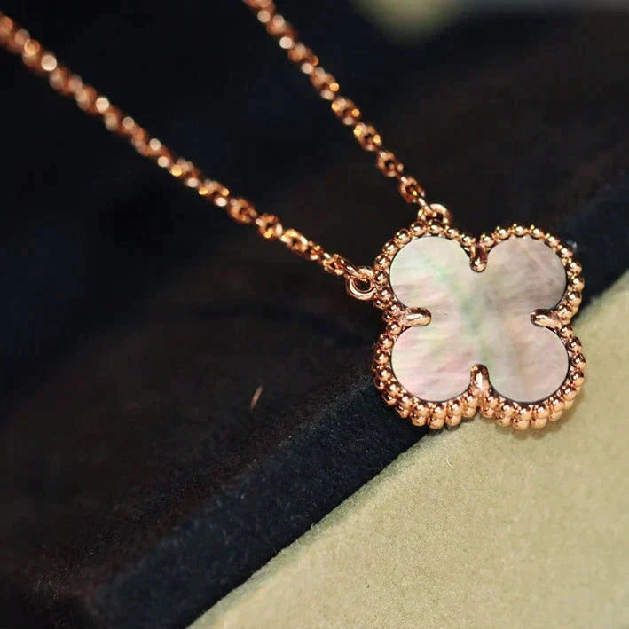 [Bloom]CLOVER 15MM  GRAY MOTHER OF PEARL NECKLACE