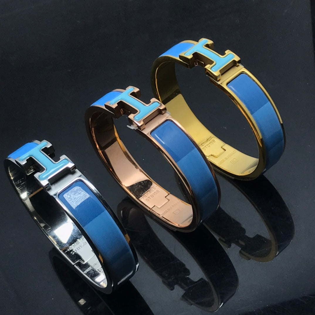 [Bloom]H BRACELET BLUE RAINBOW CERAMIC