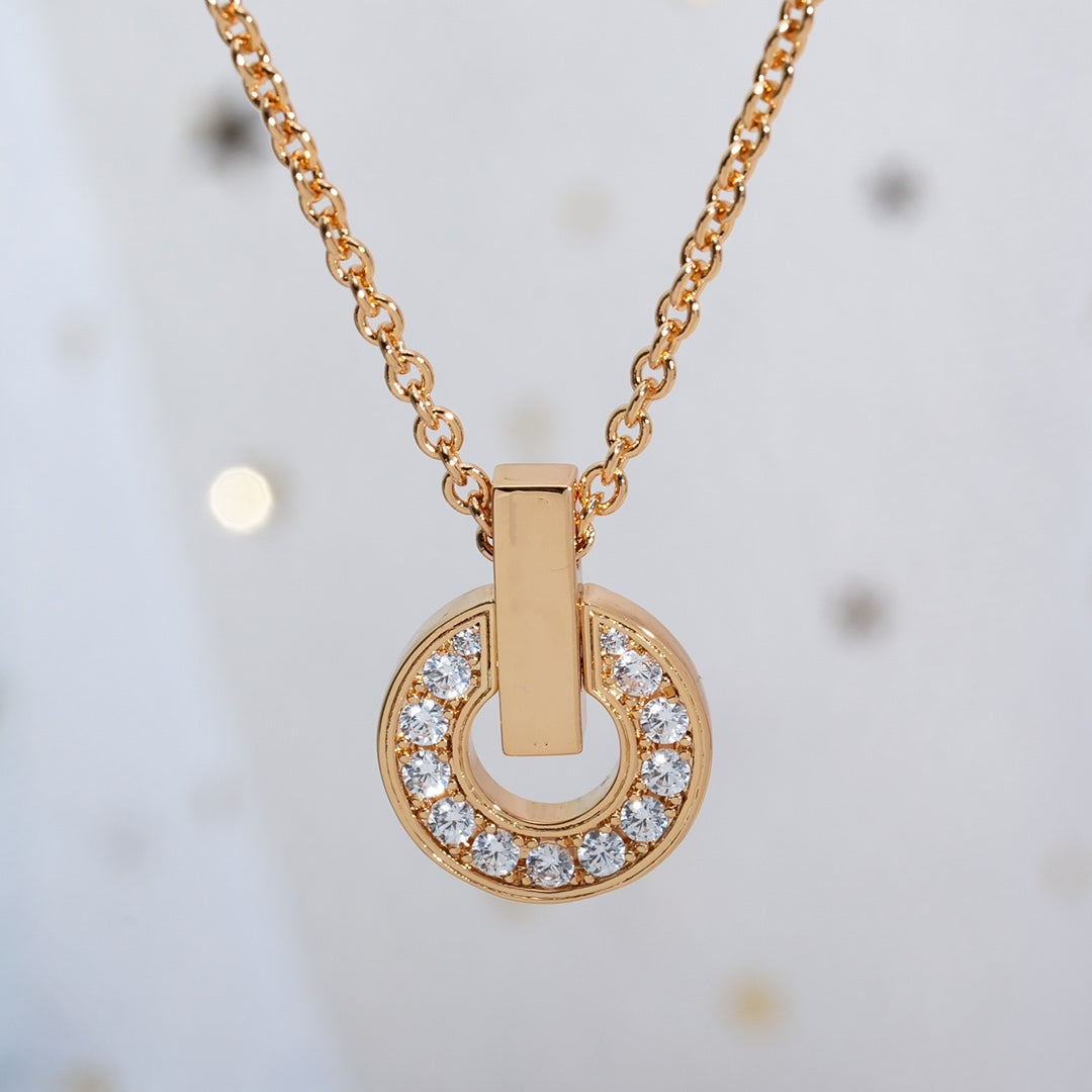 [Bloom]GARI NECKLACE PINK GOLD DIAMOND