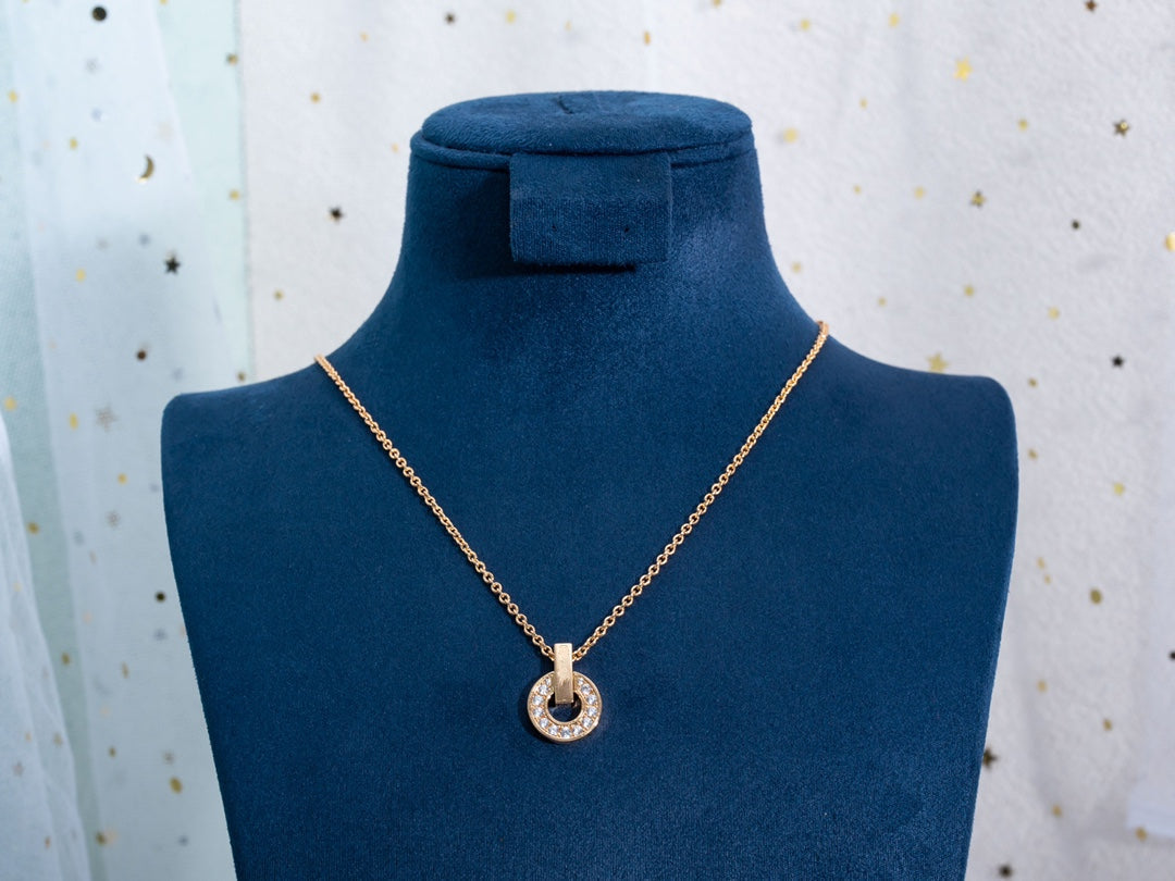 [Bloom]GARI NECKLACE PINK GOLD DIAMOND