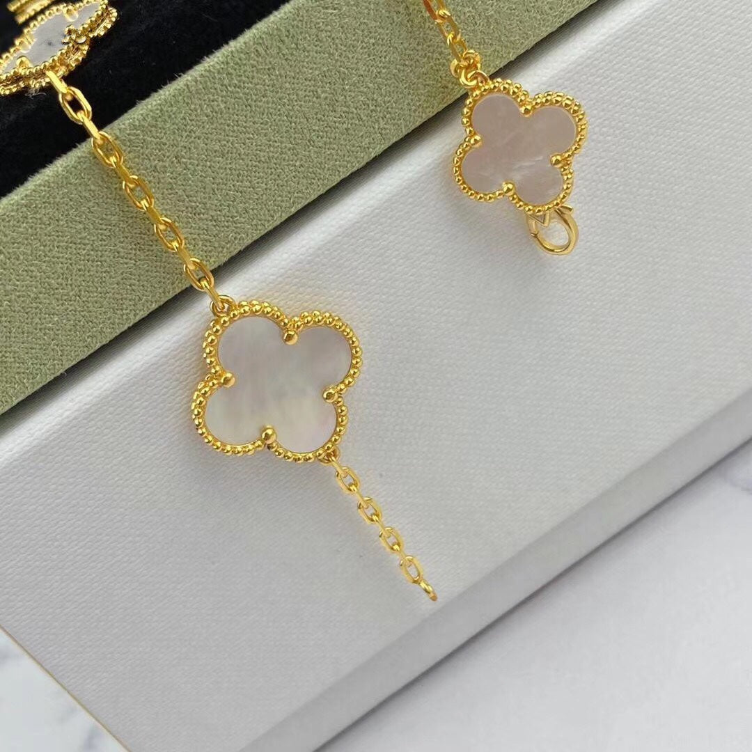 [Bloom]MAGIC CLOVER MOP GOLD BRACELET 5 MOTIFS