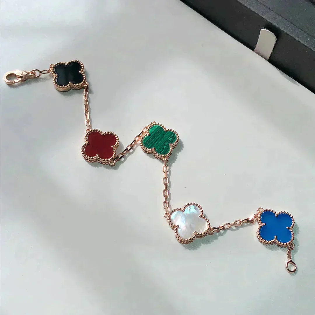 [Bloom]CLOVER 5 MOTIFS MULTICOLOR  BRACELET