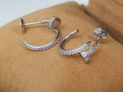 [Bloom]JUSTE EARRINGS 12.75MM SILVER DIAMOND