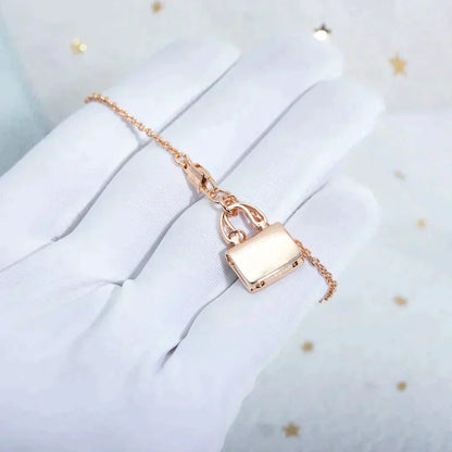 [Bloom]AMULETTE PEDANT ROSE GOLD NECKLACE