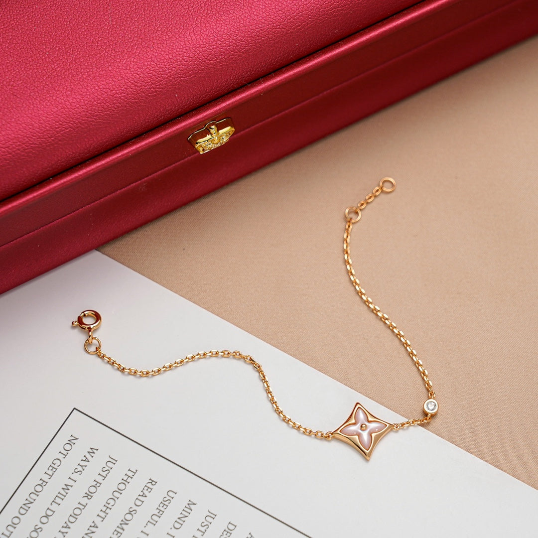 [Bloom]STAR 1 DIAMOND PINK GOLD BRACELET