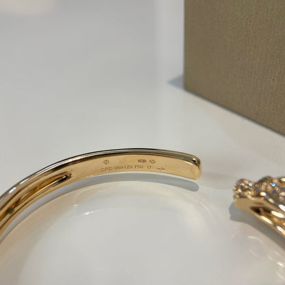 [Bloom]PANTHERE GOLD DIAMOND OPEN BRACELET