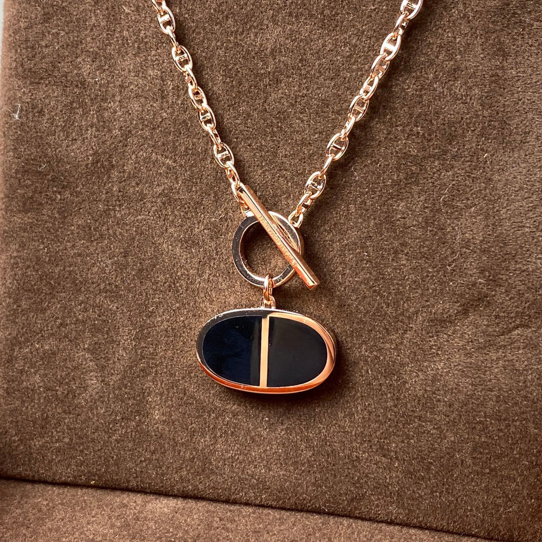 [Bloom]CHAINE VERSO BLACK CERAMIC NECKLACE