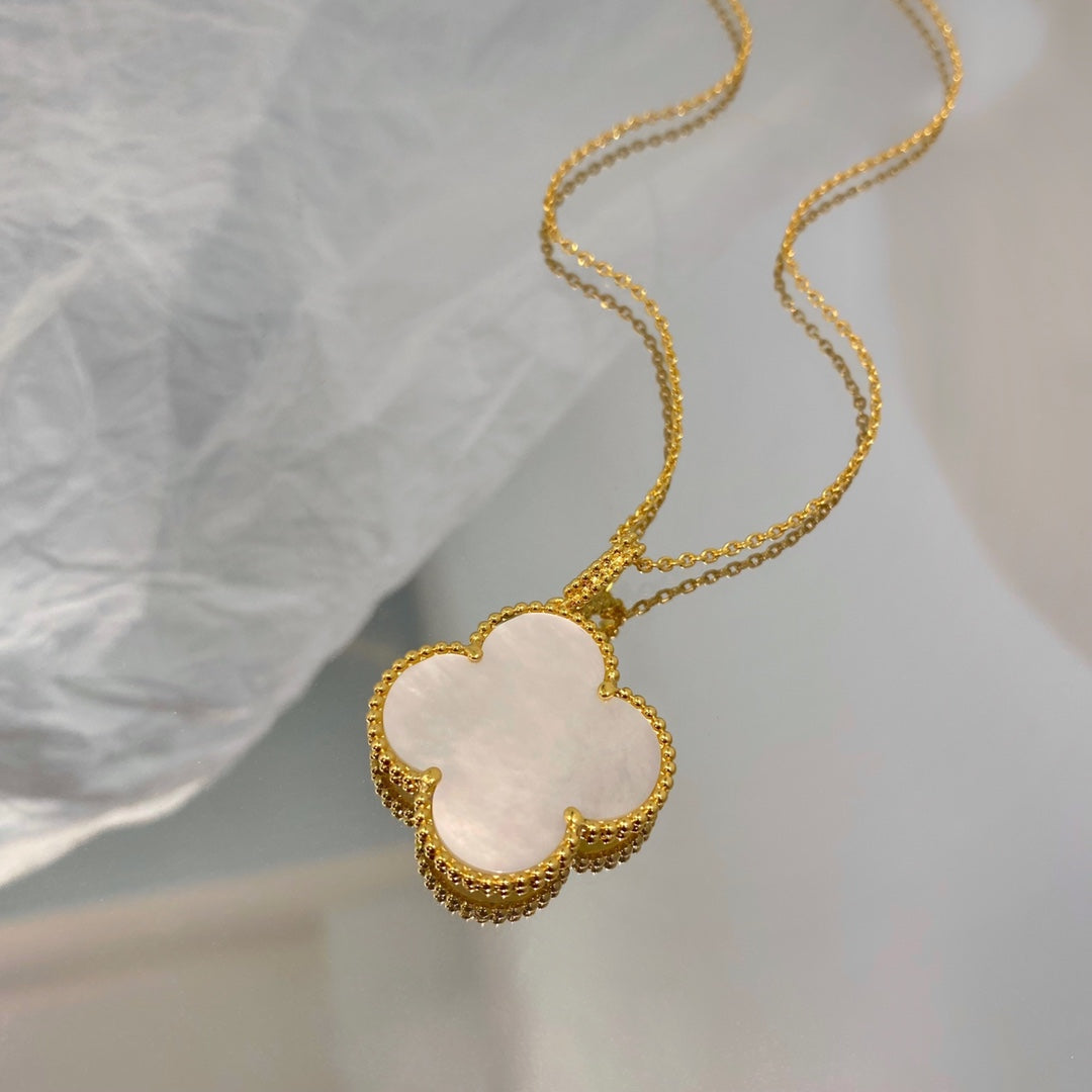 [Bloom]CLOVER 25MM MOP LARGE PENDANT NECKLACE